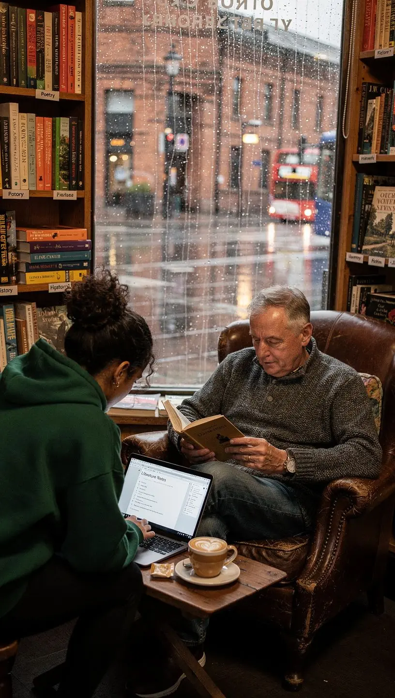 A selection of unique bookmarks displayed alongside featured books on a wooden table.